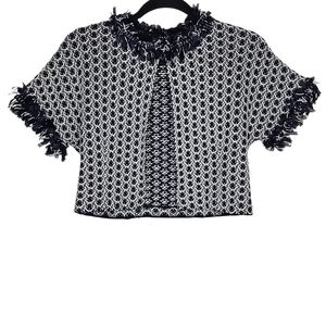 St. John Aadi Tweed Cropped Jacket Size 2